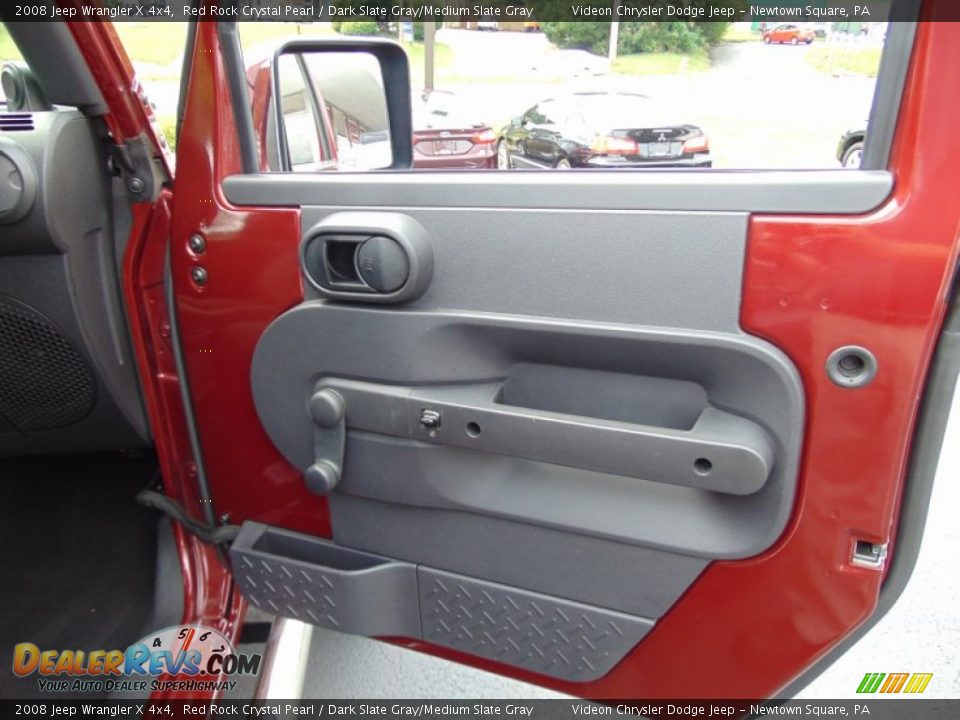 2008 Jeep Wrangler X 4x4 Red Rock Crystal Pearl / Dark Slate Gray/Medium Slate Gray Photo #17