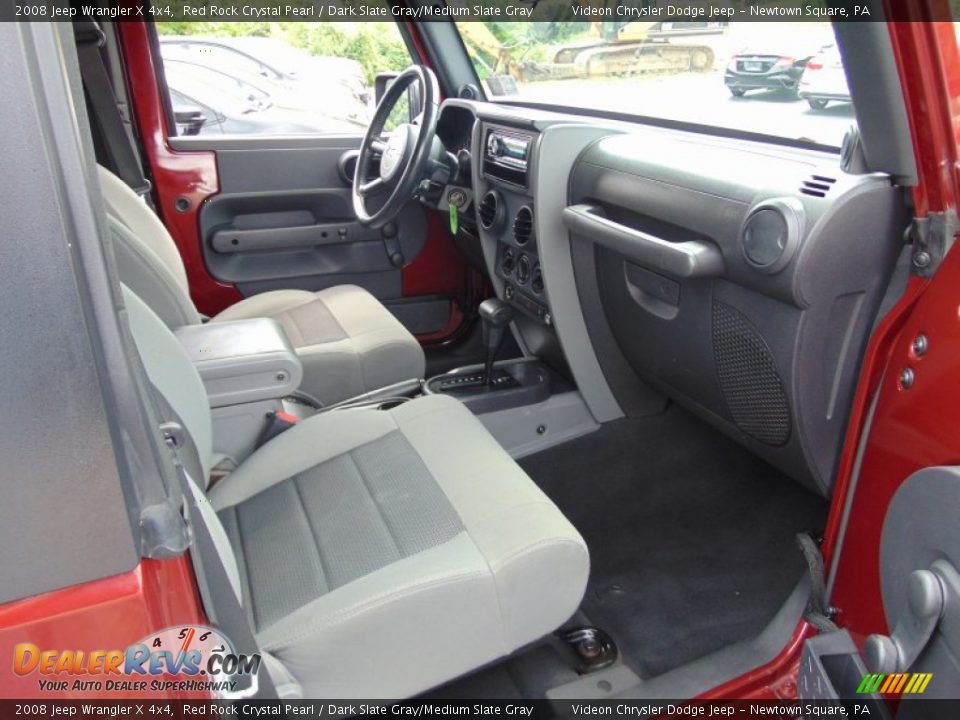 2008 Jeep Wrangler X 4x4 Red Rock Crystal Pearl / Dark Slate Gray/Medium Slate Gray Photo #18