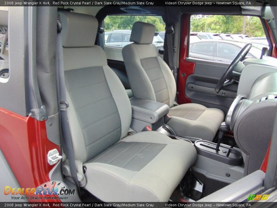 2008 Jeep Wrangler X 4x4 Red Rock Crystal Pearl / Dark Slate Gray/Medium Slate Gray Photo #19