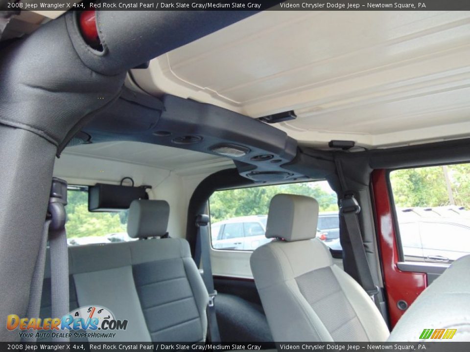 2008 Jeep Wrangler X 4x4 Red Rock Crystal Pearl / Dark Slate Gray/Medium Slate Gray Photo #21