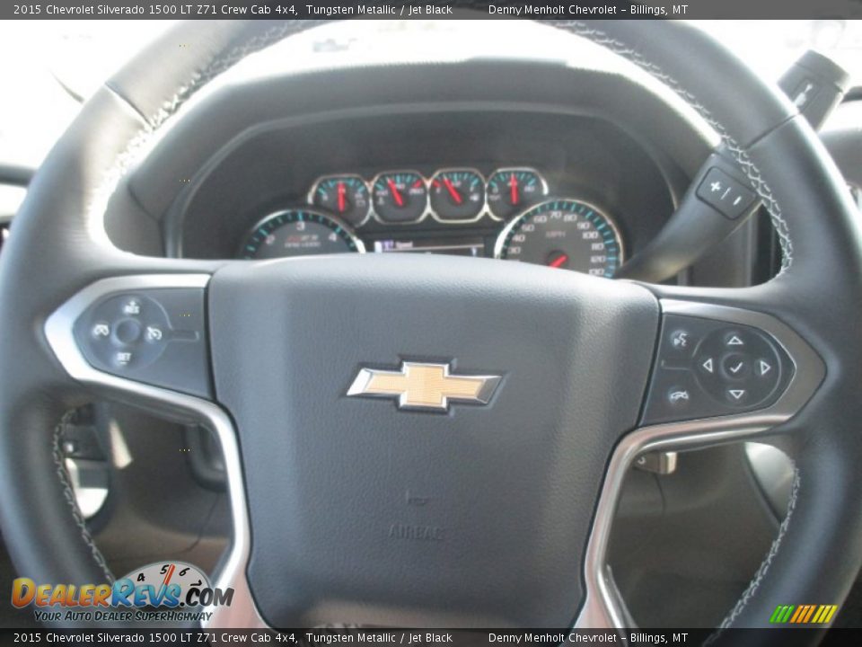 2015 Chevrolet Silverado 1500 LT Z71 Crew Cab 4x4 Tungsten Metallic / Jet Black Photo #13