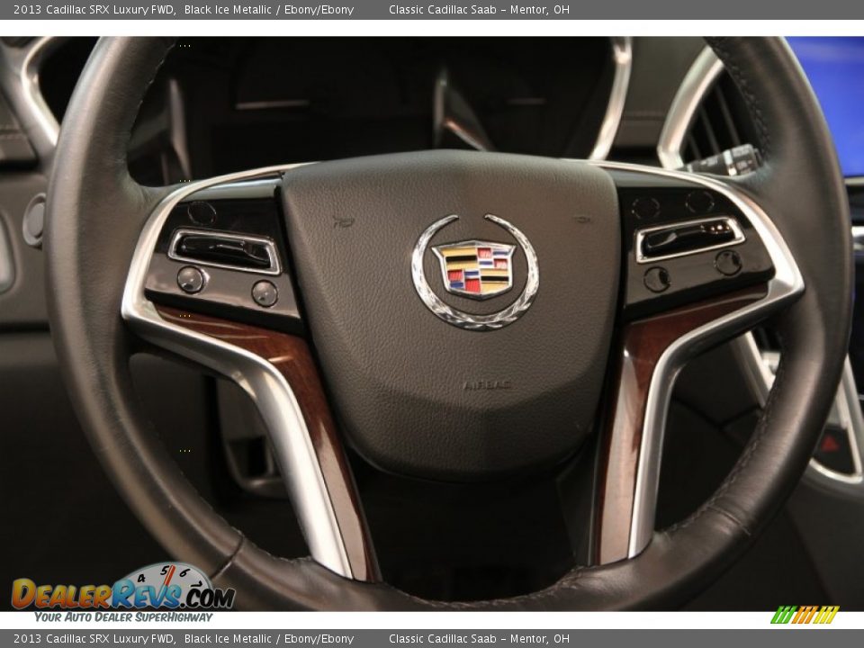 2013 Cadillac SRX Luxury FWD Black Ice Metallic / Ebony/Ebony Photo #6