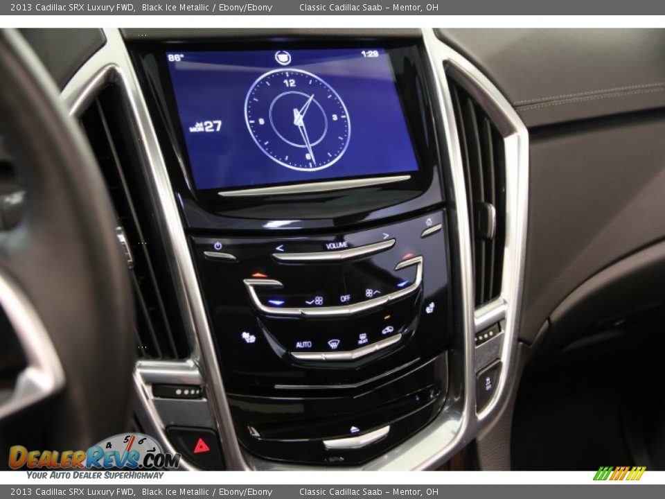 2013 Cadillac SRX Luxury FWD Black Ice Metallic / Ebony/Ebony Photo #9