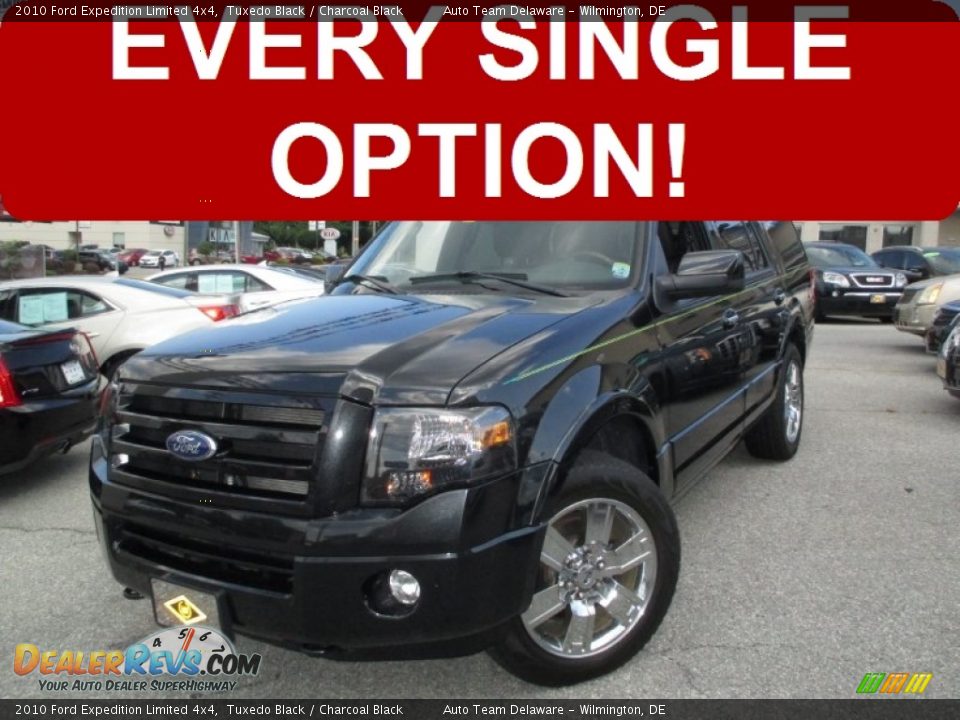 2010 Ford Expedition Limited 4x4 Tuxedo Black / Charcoal Black Photo #1