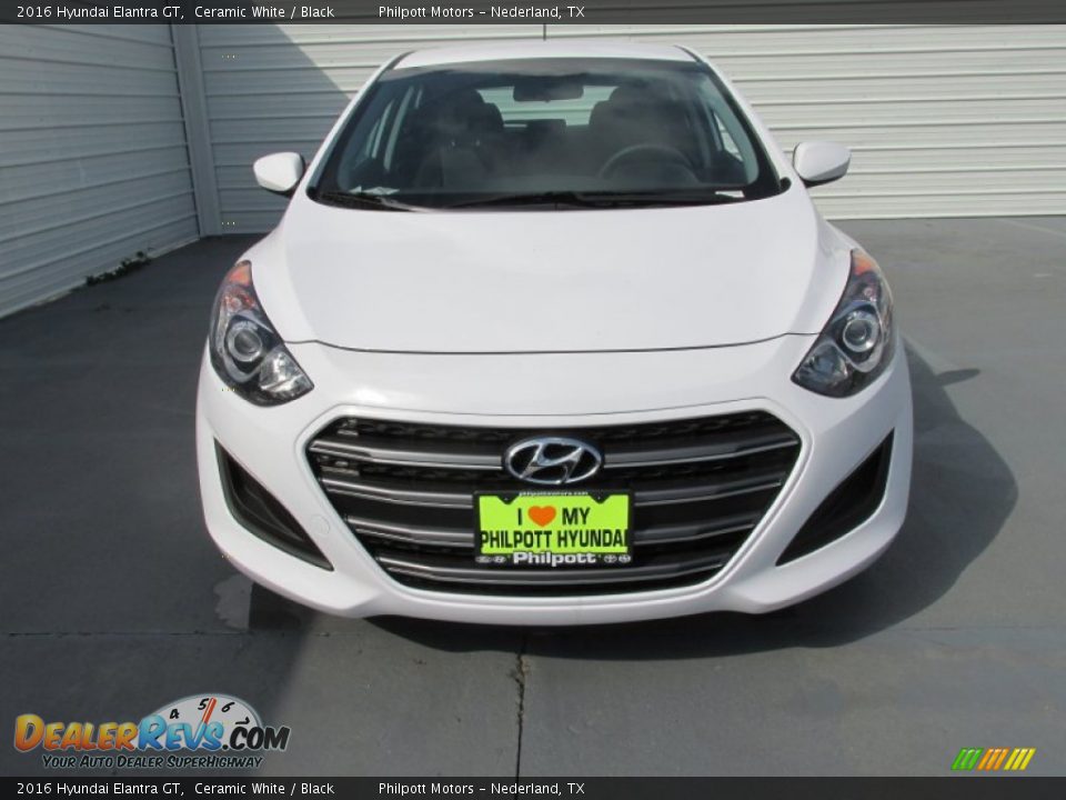 2016 Hyundai Elantra GT Ceramic White / Black Photo #8