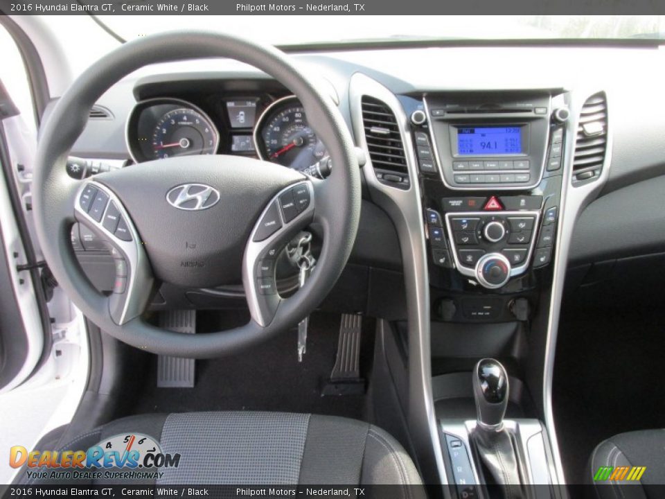 2016 Hyundai Elantra GT Ceramic White / Black Photo #23