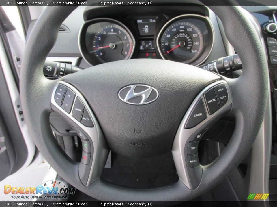 2016 Hyundai Elantra GT Ceramic White / Black Photo #28