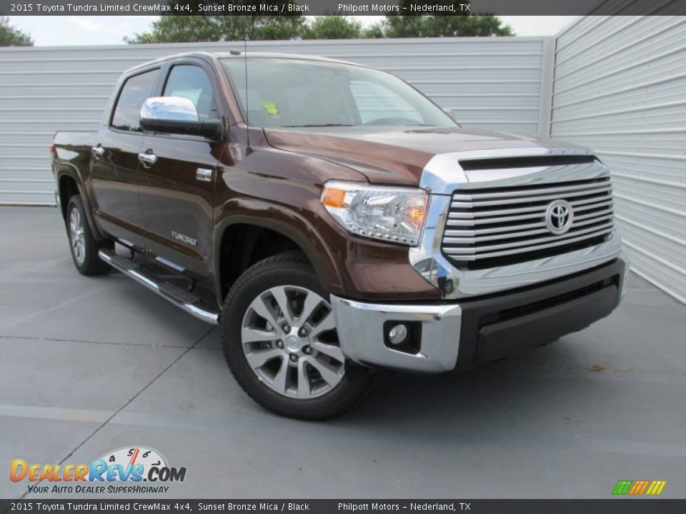 2015 Toyota Tundra Limited CrewMax 4x4 Sunset Bronze Mica / Black Photo #2