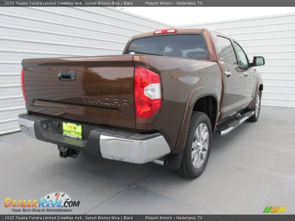 2015 Toyota Tundra Limited CrewMax 4x4 Sunset Bronze Mica / Black Photo #4