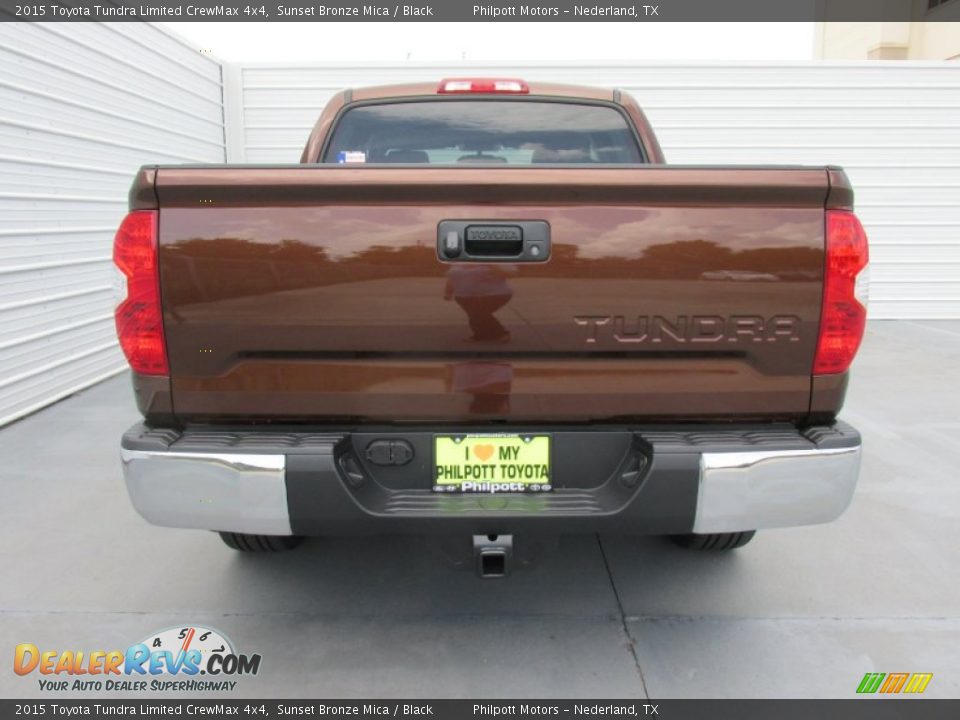 2015 Toyota Tundra Limited CrewMax 4x4 Sunset Bronze Mica / Black Photo #5