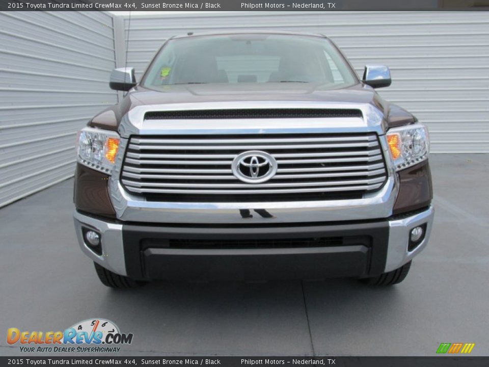 2015 Toyota Tundra Limited CrewMax 4x4 Sunset Bronze Mica / Black Photo #8