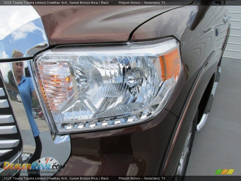 2015 Toyota Tundra Limited CrewMax 4x4 Sunset Bronze Mica / Black Photo #9