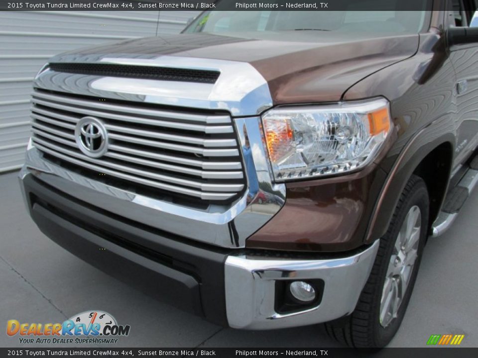 2015 Toyota Tundra Limited CrewMax 4x4 Sunset Bronze Mica / Black Photo #10