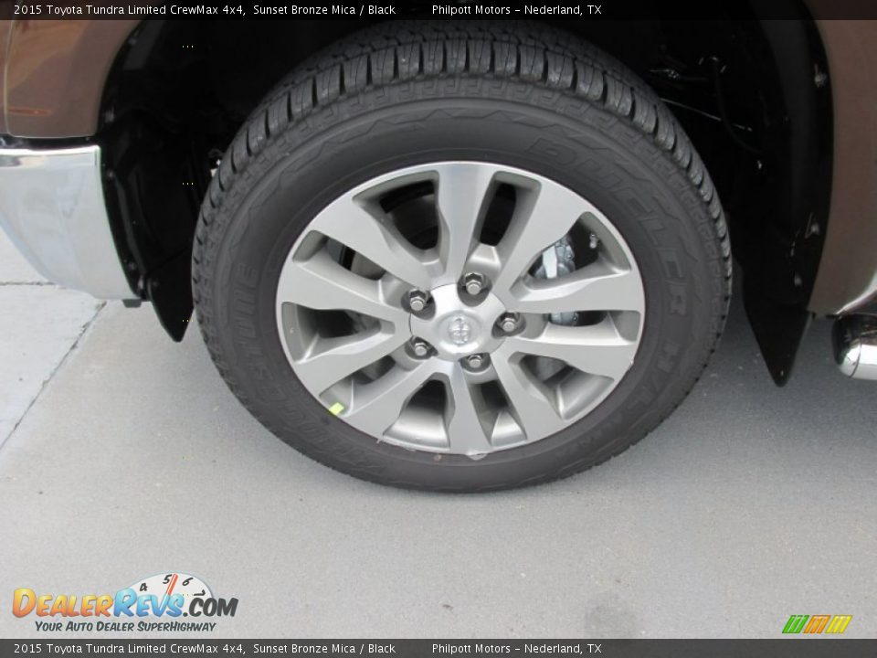2015 Toyota Tundra Limited CrewMax 4x4 Sunset Bronze Mica / Black Photo #11