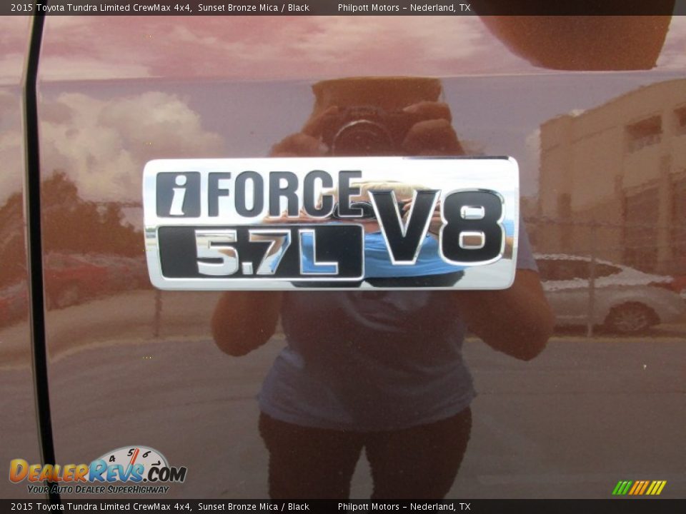 2015 Toyota Tundra Limited CrewMax 4x4 Sunset Bronze Mica / Black Photo #14
