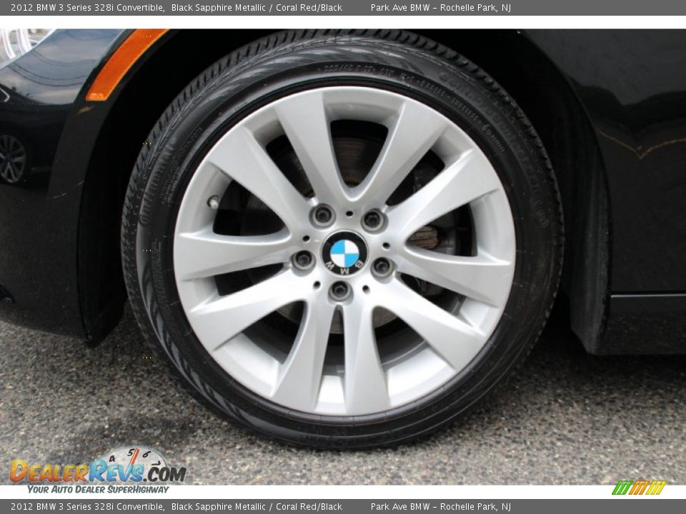 2012 BMW 3 Series 328i Convertible Black Sapphire Metallic / Coral Red/Black Photo #32
