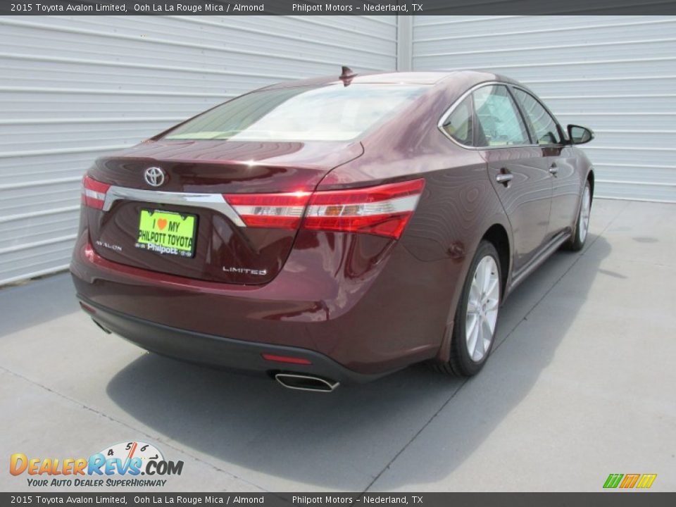 2015 Toyota Avalon Limited Ooh La La Rouge Mica / Almond Photo #4