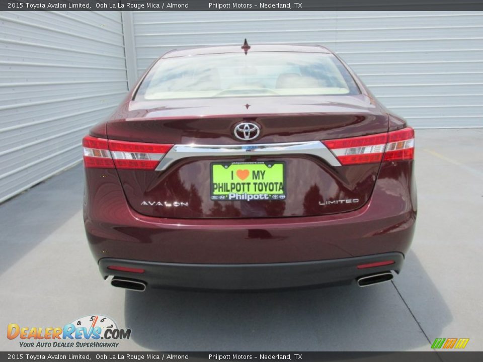 2015 Toyota Avalon Limited Ooh La La Rouge Mica / Almond Photo #5