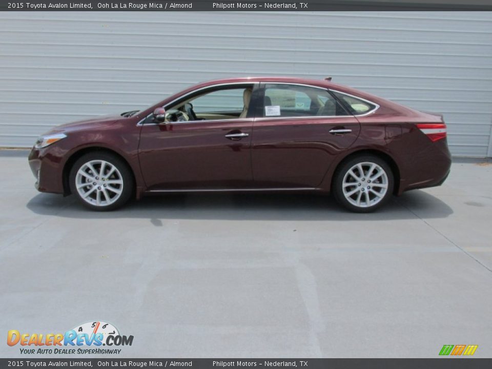 2015 Toyota Avalon Limited Ooh La La Rouge Mica / Almond Photo #6