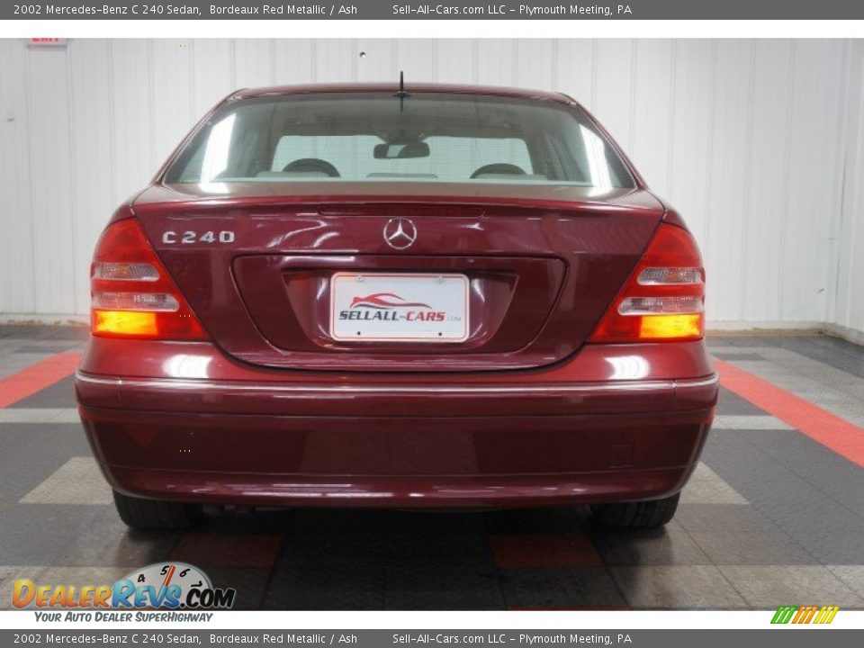 2002 Mercedes-Benz C 240 Sedan Bordeaux Red Metallic / Ash Photo #9