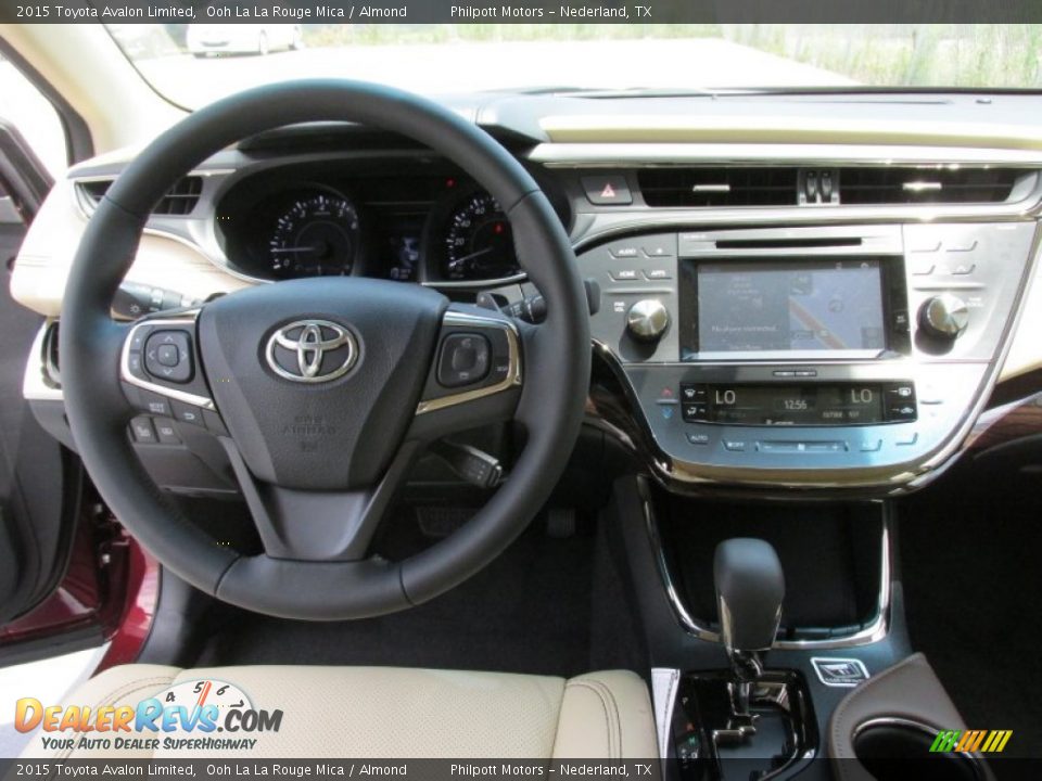 2015 Toyota Avalon Limited Ooh La La Rouge Mica / Almond Photo #24