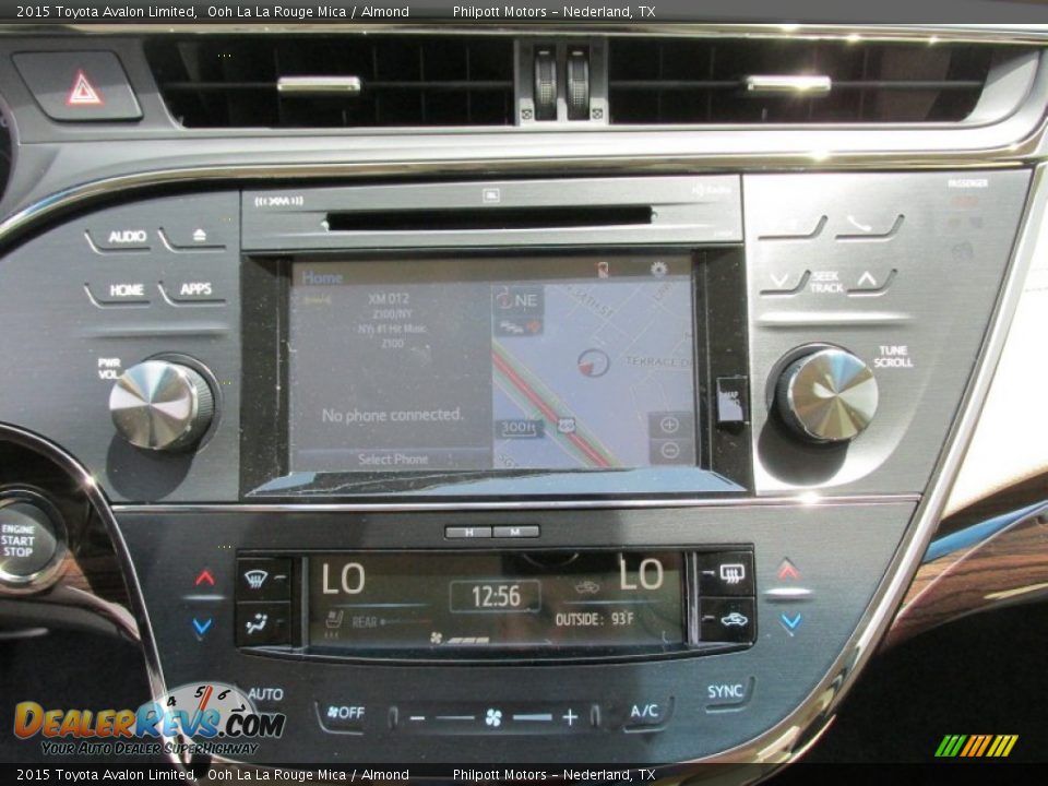 2015 Toyota Avalon Limited Ooh La La Rouge Mica / Almond Photo #26