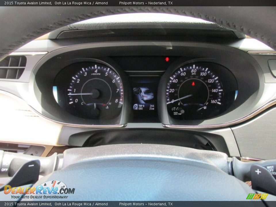 2015 Toyota Avalon Limited Ooh La La Rouge Mica / Almond Photo #32
