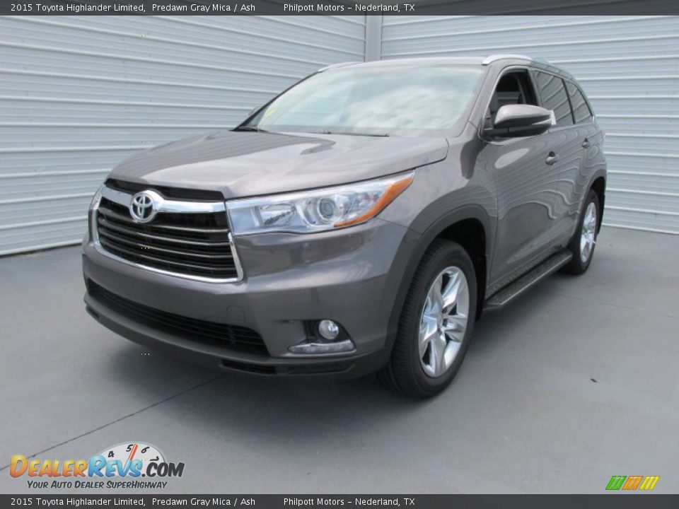 2015 Toyota Highlander Limited Predawn Gray Mica / Ash Photo #7