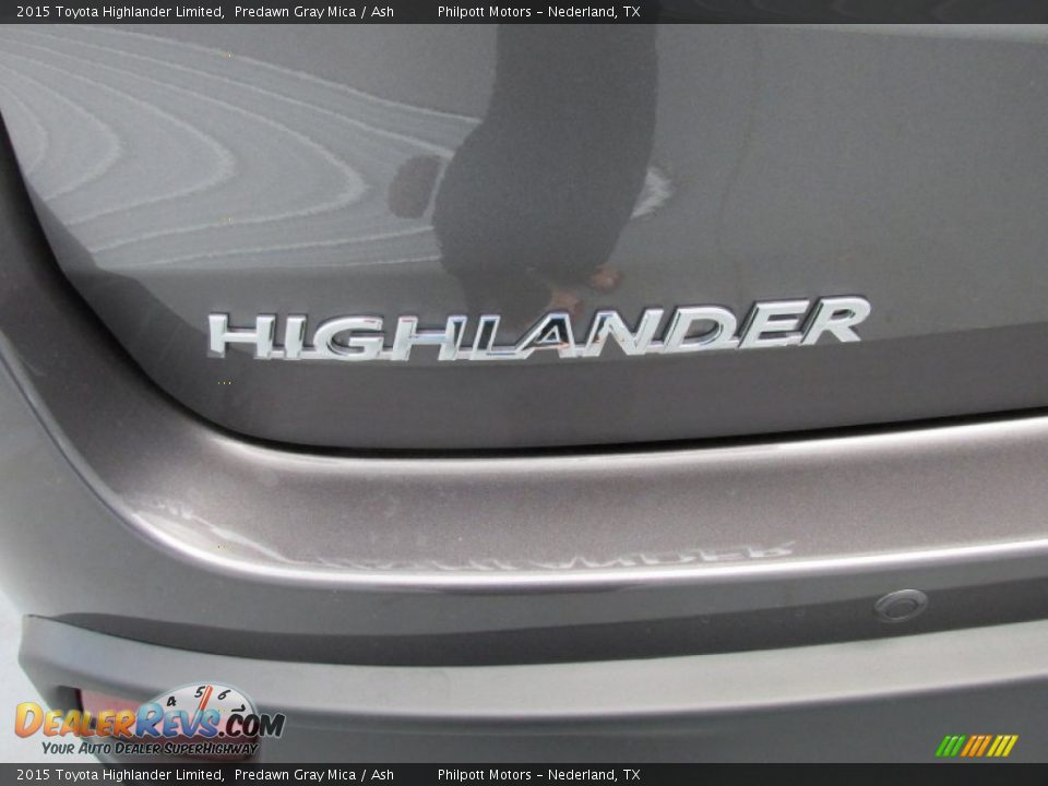 2015 Toyota Highlander Limited Predawn Gray Mica / Ash Photo #14