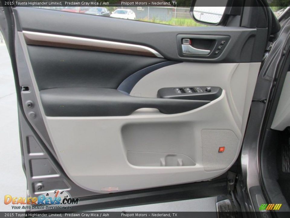 2015 Toyota Highlander Limited Predawn Gray Mica / Ash Photo #21