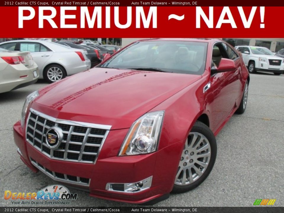 2012 Cadillac CTS Coupe Crystal Red Tintcoat / Cashmere/Cocoa Photo #1