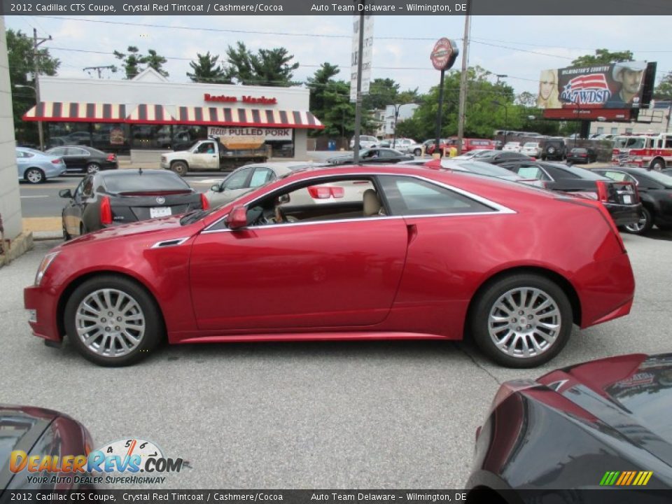 2012 Cadillac CTS Coupe Crystal Red Tintcoat / Cashmere/Cocoa Photo #3