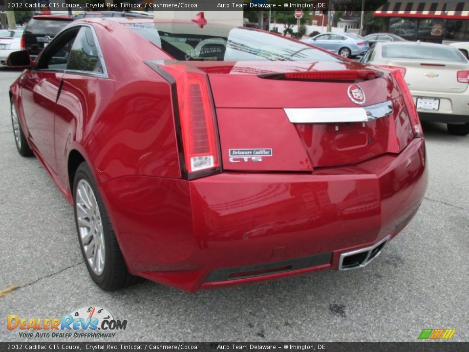 2012 Cadillac CTS Coupe Crystal Red Tintcoat / Cashmere/Cocoa Photo #4