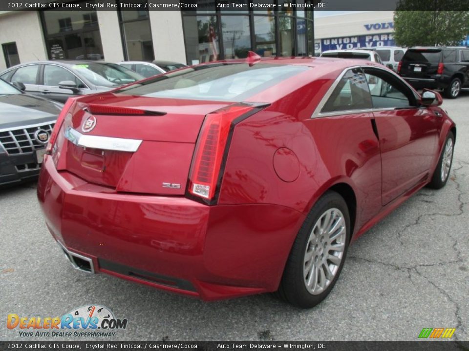 2012 Cadillac CTS Coupe Crystal Red Tintcoat / Cashmere/Cocoa Photo #6