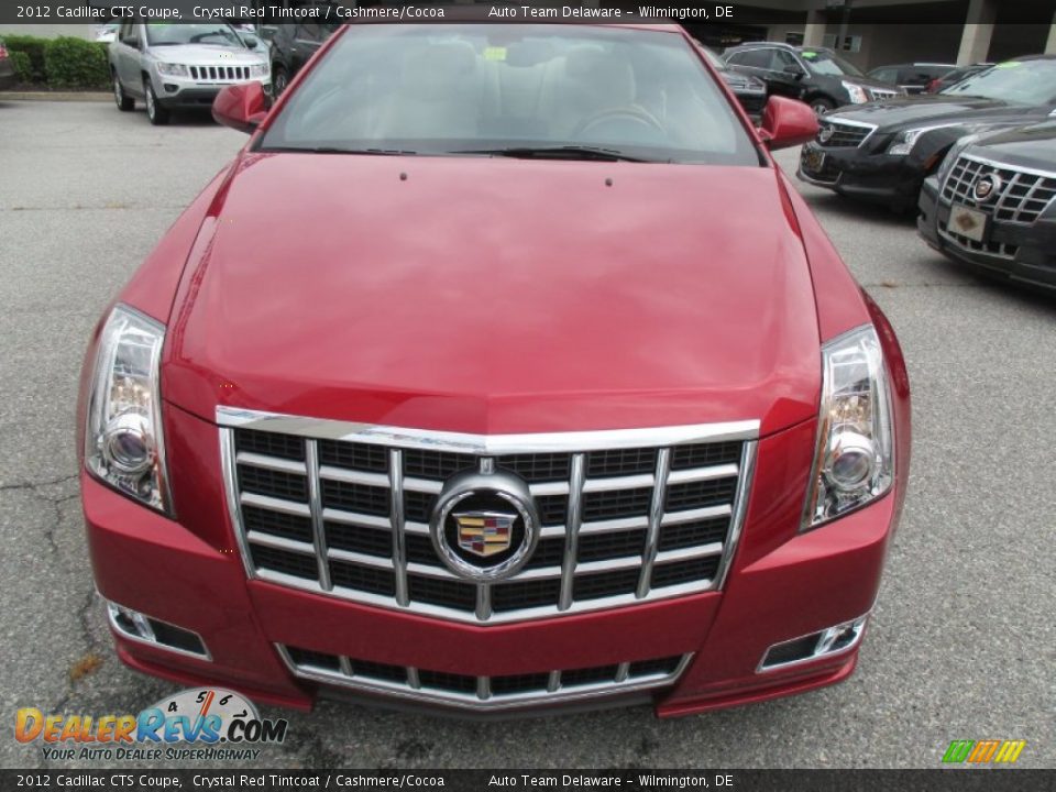 2012 Cadillac CTS Coupe Crystal Red Tintcoat / Cashmere/Cocoa Photo #9