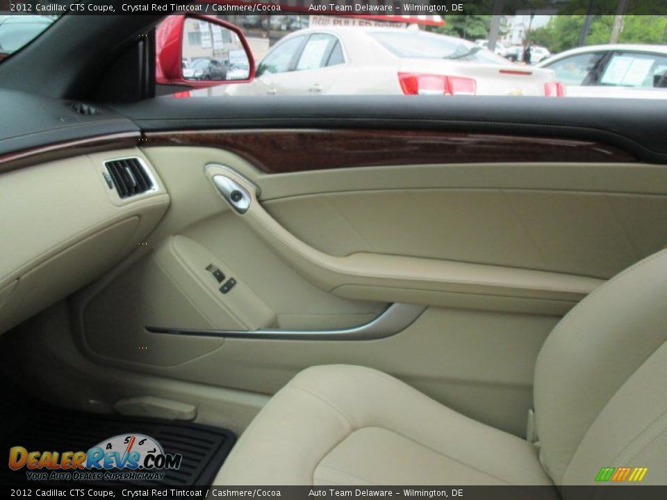 2012 Cadillac CTS Coupe Crystal Red Tintcoat / Cashmere/Cocoa Photo #14