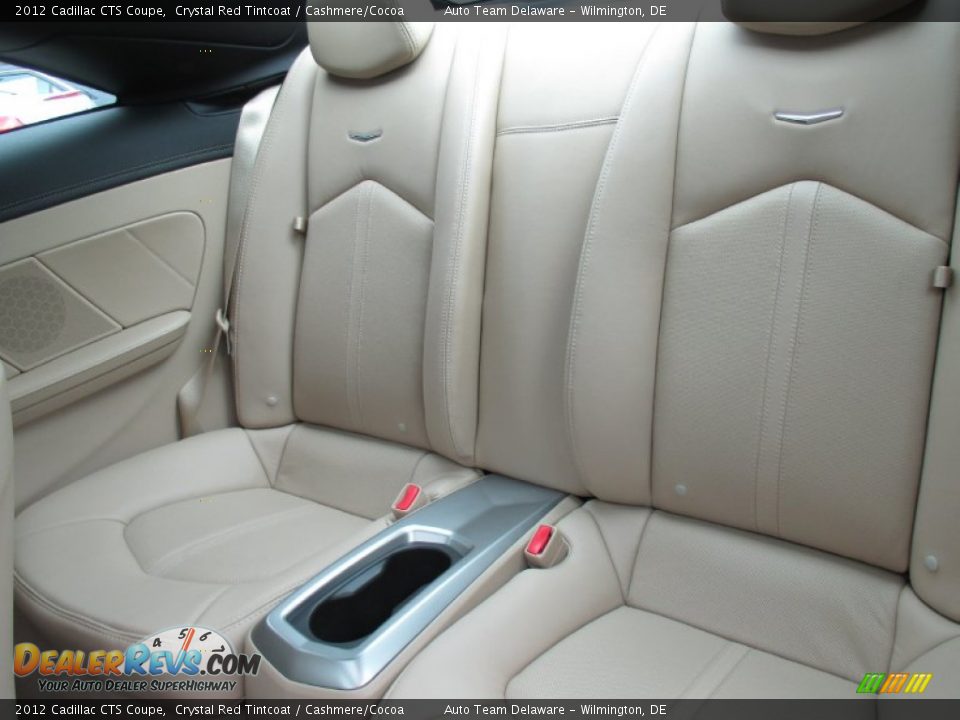 2012 Cadillac CTS Coupe Crystal Red Tintcoat / Cashmere/Cocoa Photo #17