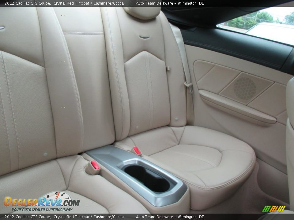 2012 Cadillac CTS Coupe Crystal Red Tintcoat / Cashmere/Cocoa Photo #18