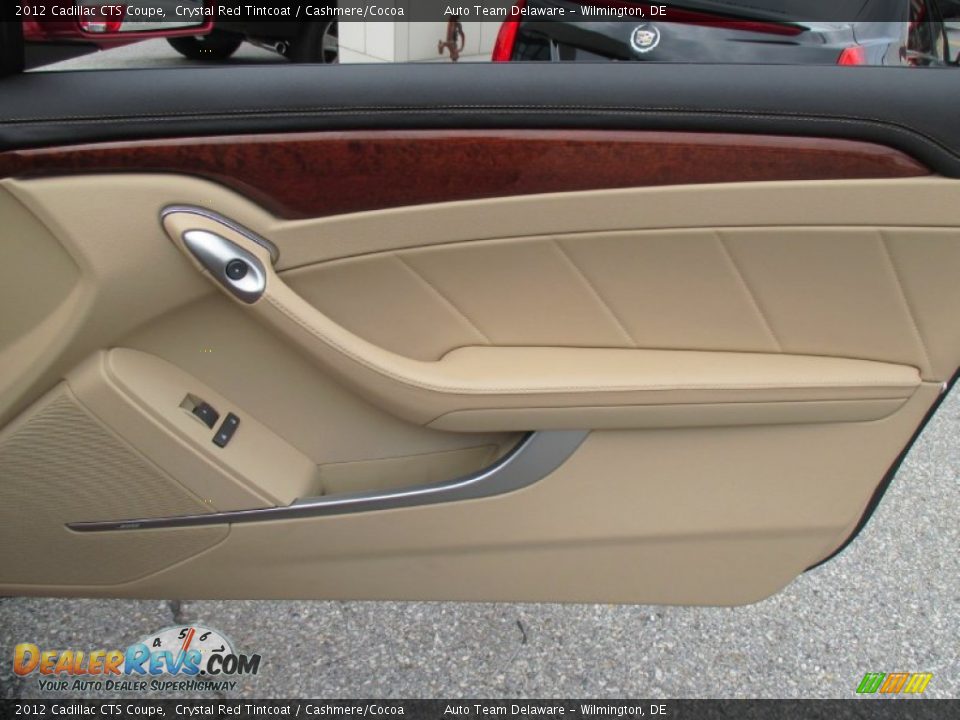 2012 Cadillac CTS Coupe Crystal Red Tintcoat / Cashmere/Cocoa Photo #21