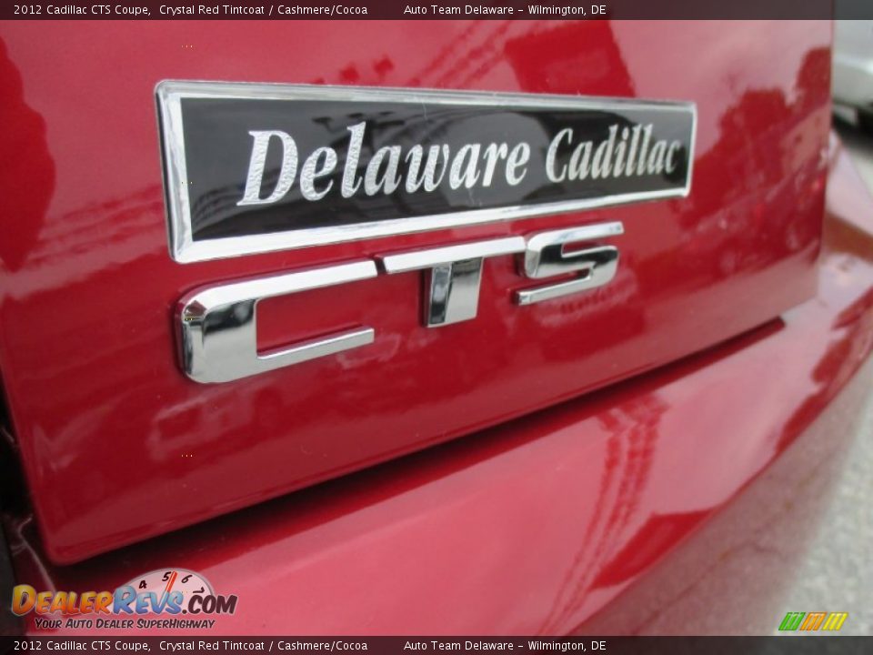2012 Cadillac CTS Coupe Crystal Red Tintcoat / Cashmere/Cocoa Photo #23