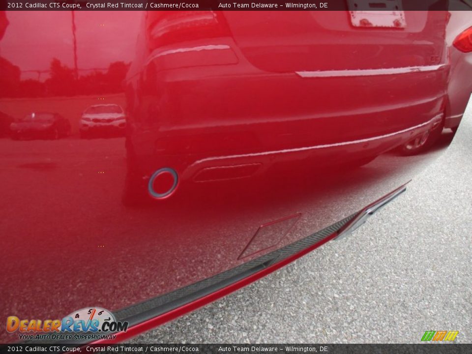 2012 Cadillac CTS Coupe Crystal Red Tintcoat / Cashmere/Cocoa Photo #24