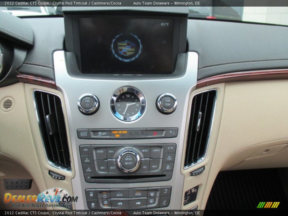 2012 Cadillac CTS Coupe Crystal Red Tintcoat / Cashmere/Cocoa Photo #31