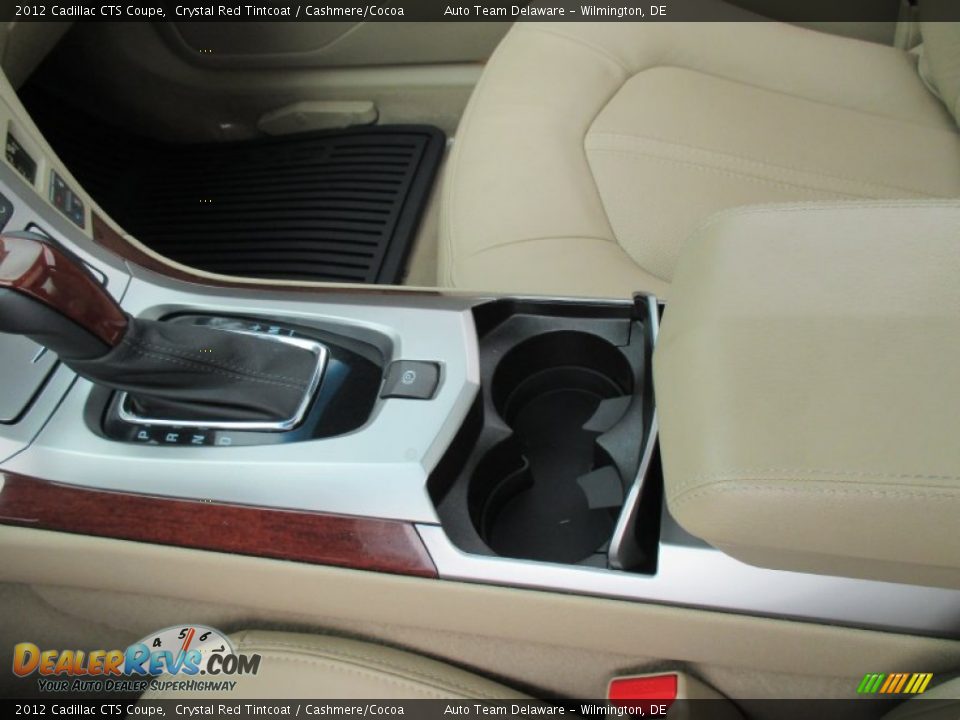 2012 Cadillac CTS Coupe Crystal Red Tintcoat / Cashmere/Cocoa Photo #36