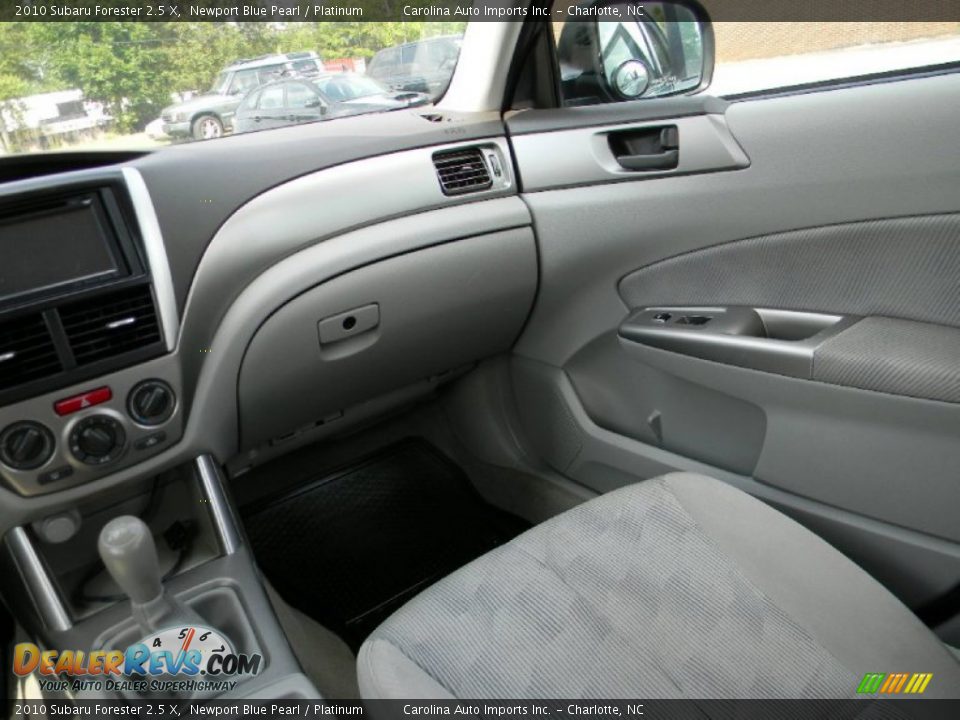 2010 Subaru Forester 2.5 X Newport Blue Pearl / Platinum Photo #14