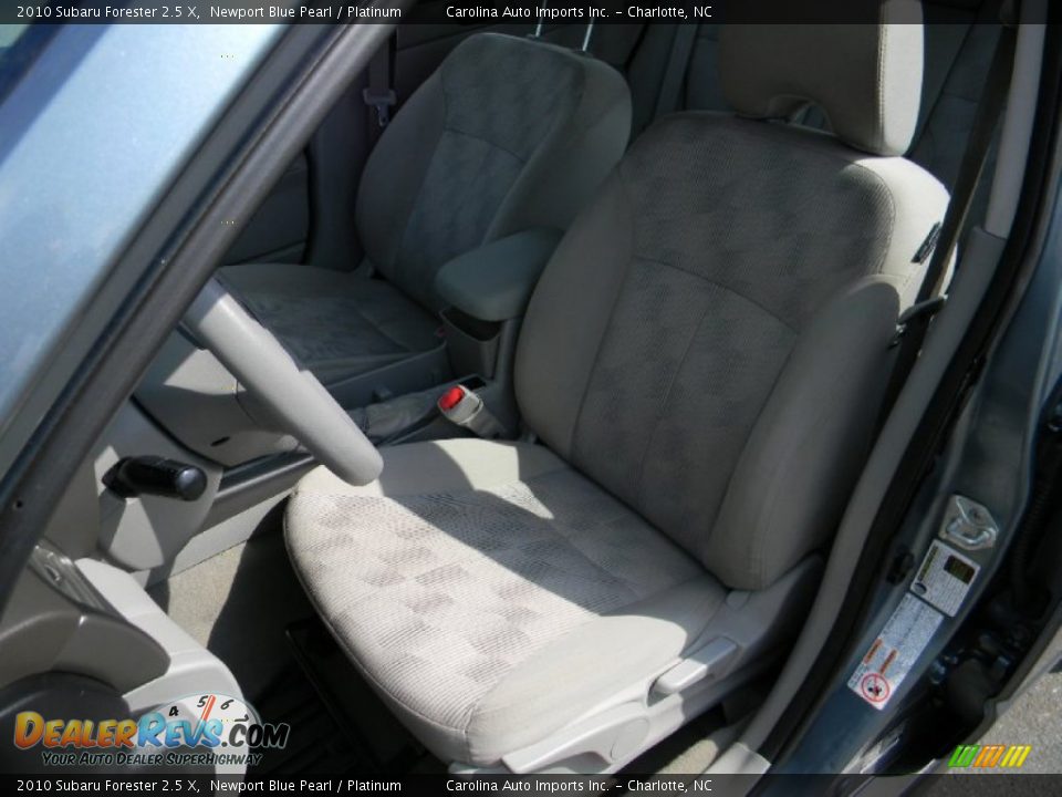 2010 Subaru Forester 2.5 X Newport Blue Pearl / Platinum Photo #19