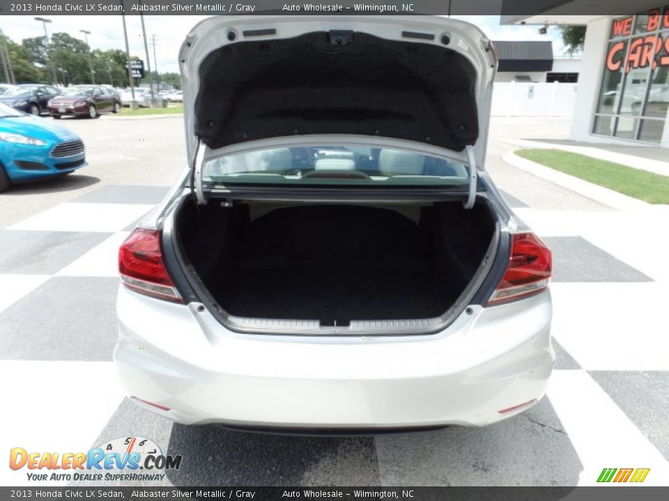 2013 Honda Civic LX Sedan Alabaster Silver Metallic / Gray Photo #5