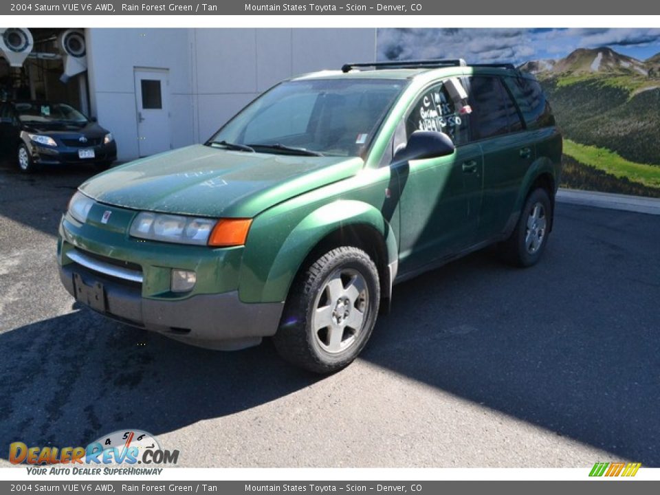 2004 Saturn VUE V6 AWD Rain Forest Green / Tan Photo #5