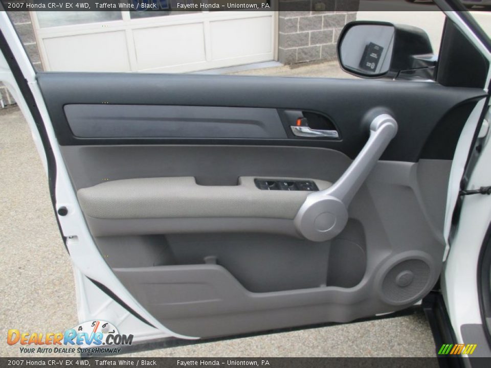 2007 Honda CR-V EX 4WD Taffeta White / Black Photo #6