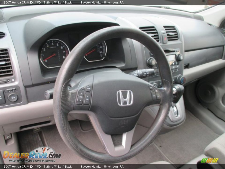2007 Honda CR-V EX 4WD Taffeta White / Black Photo #11