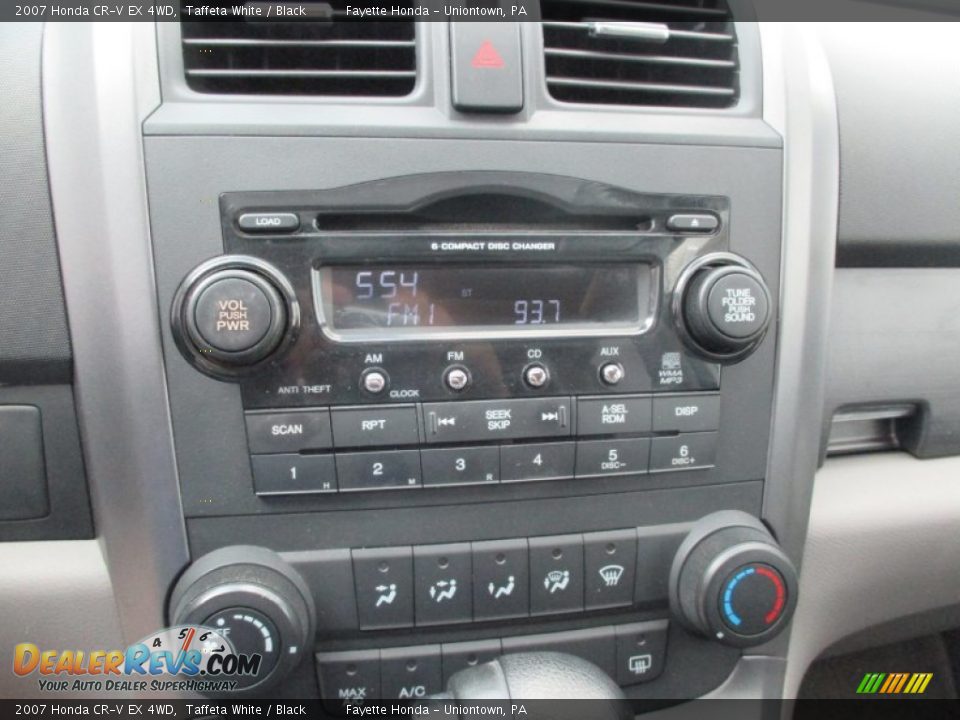 2007 Honda CR-V EX 4WD Taffeta White / Black Photo #13
